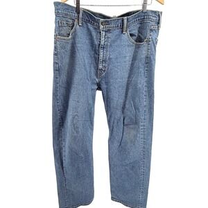Y2K Levi's‎ 505 Regular Fit Jeans Men's W42 L30 Light Wash Denim Pants